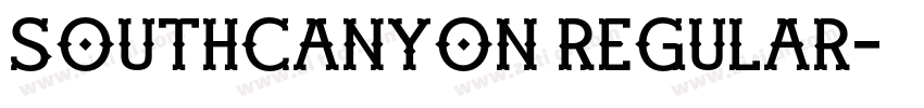 SouthCanyon Regular字体转换